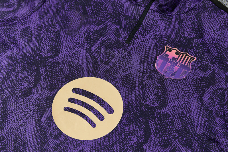Barcelona 26/27 Purple/Black Snakeskin Pattern Long Sleeve Tracksuit