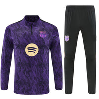 Barcelona 26/27 Purple/Black Snakeskin Pattern Long Sleeve Tracksuit