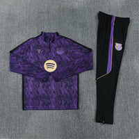 Barcelona 26/27 Purple/Black Snakeskin Pattern Long Sleeve Tracksuit