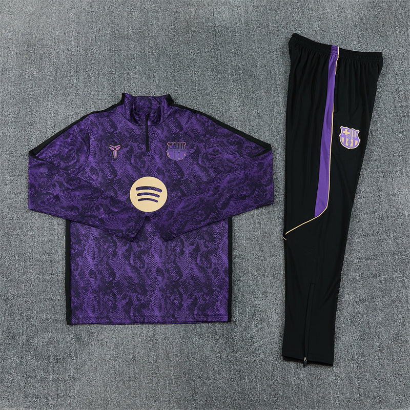 Barcelona 26/27 Purple/Black Snakeskin Pattern Long Sleeve Tracksuit