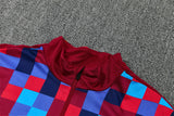 Barcelona 26/27 Red and Blue Camouflage Training Tracksuit Set