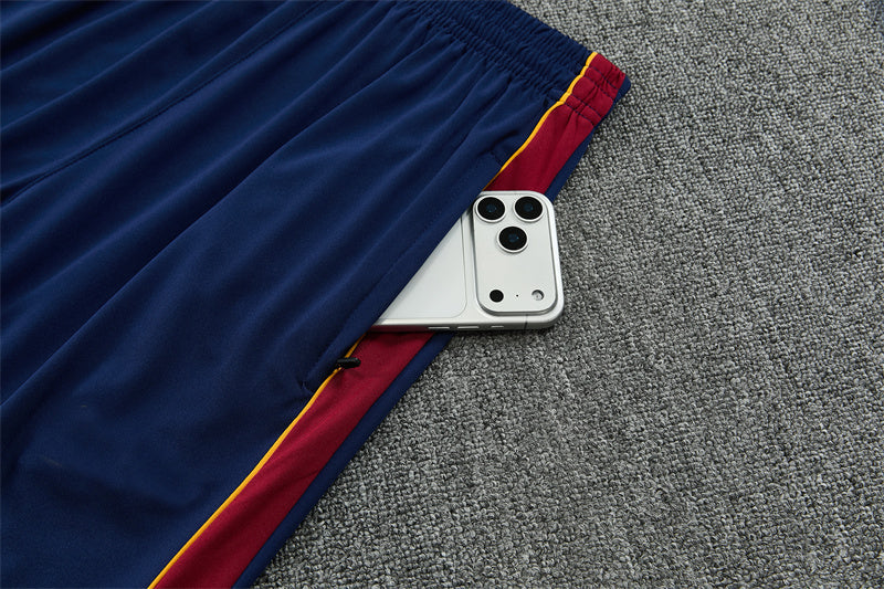 Barcelona 26/27 Red and Blue Camouflage Training Tracksuit Set