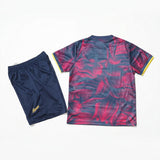 Barcelona 26/27 Red and Dark Blue Training Kids Jersey Set
