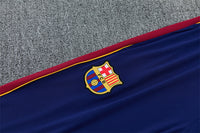 Barcelona 26/27 Royal Blue/Red Trim Stamped Design Long Sleeve Tracksuit