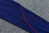 Barcelona 26/27 Royal Blue/Red Trim Stamped Design Long Sleeve Tracksuit