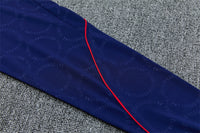 Barcelona 26/27 Royal Blue/Red Trim Stamped Design Long Sleeve Tracksuit