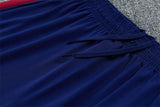 Barcelona 26/27 Royal Blue/Red Trim Stamped Design Long Sleeve Tracksuit