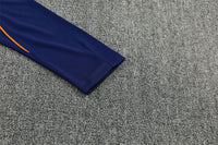 French 26/27 Royal/Dark Blue/Red Trim Long Sleeve Tracksuit