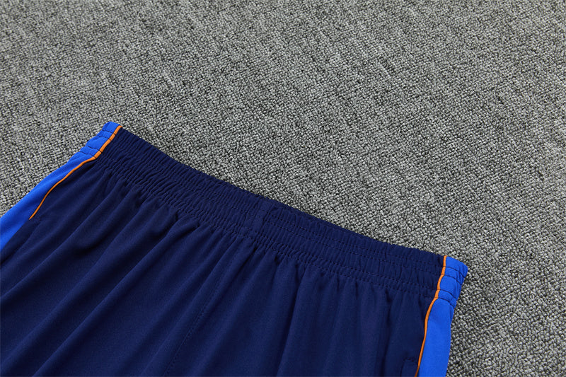 French 26/27 Royal/Dark Blue/Red Trim Long Sleeve Tracksuit