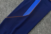 French 26/27 Royal/Dark Blue/Red Trim Long Sleeve Tracksuit