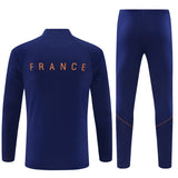 French 26/27 Royal/Dark Blue/Red Trim Long Sleeve Tracksuit