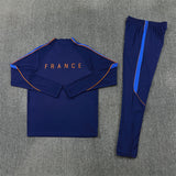 French 26/27 Royal/Dark Blue/Red Trim Long Sleeve Tracksuit