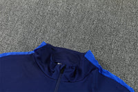French 26/27 Royal/Dark Blue/Red Trim Long Sleeve Tracksuit