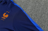 French 26/27 Royal/Dark Blue/Red Trim Long Sleeve Tracksuit