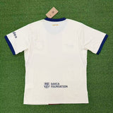 Barcelona 26/27 White/Red Cross/Blue Trim 4th Jersey