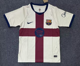 Barcelona 26/27 White/Red Cross/Blue Trim 4th Jersey