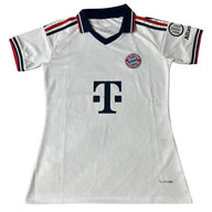 Bayern 26/27 White/Black and Red Stripes Away Women Jersey