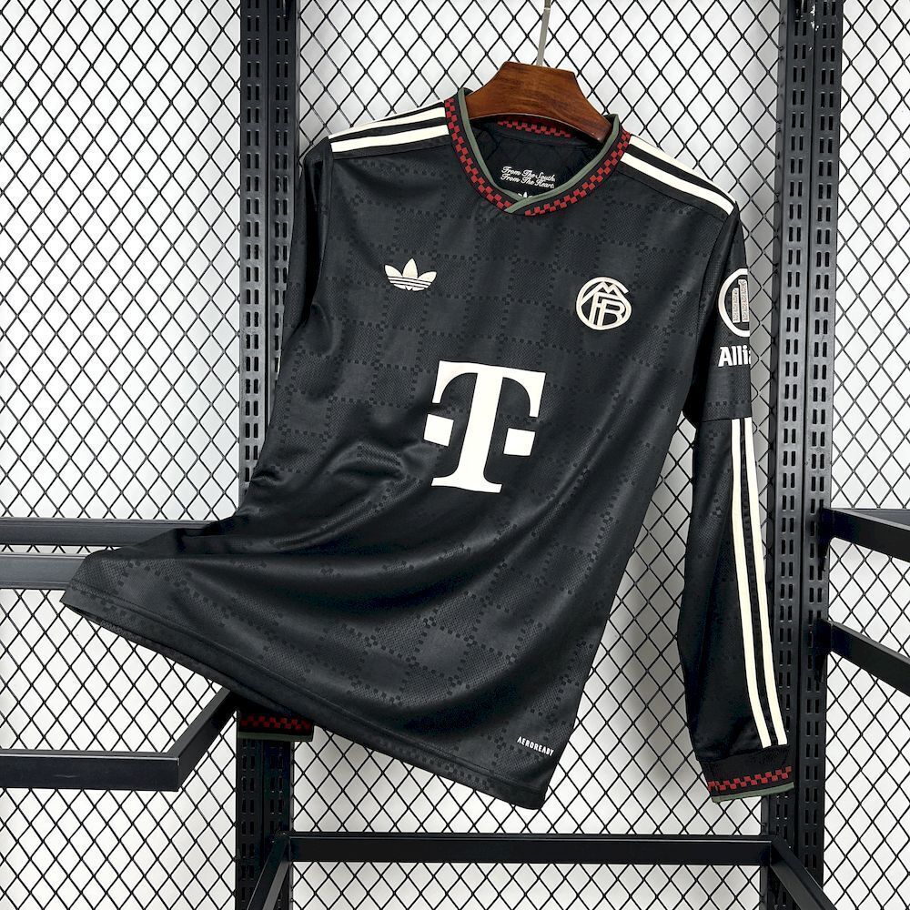 Bayern Munich 25/26 Black Second Away Long Sleeve Jersey