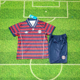 Bayern Munich 25/26 Red/Dark Blue Lifestyler Kids Jersey Set