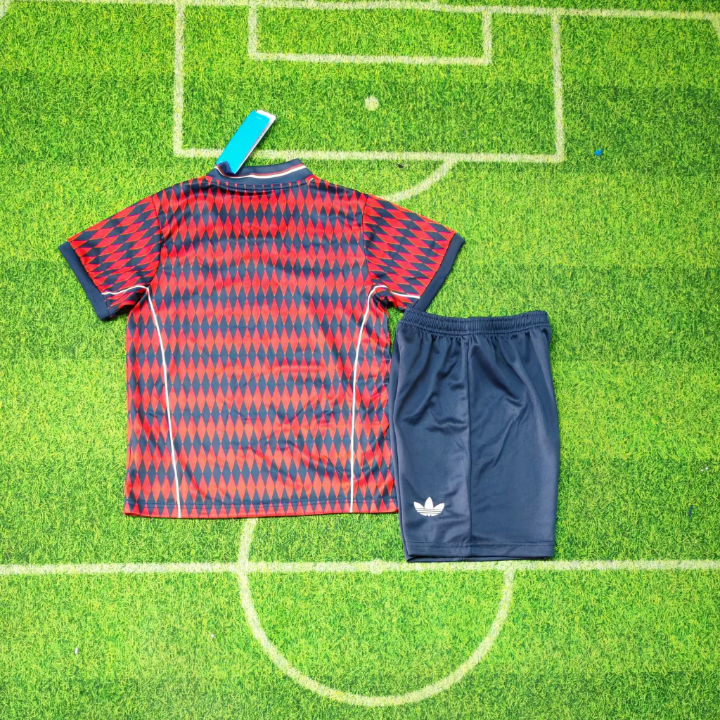 Bayern Munich 25/26 Red/Dark Blue Lifestyler Kids Jersey Set