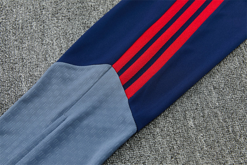 Bayern Munich 26/27 Blue/Navy/Red 3 Stripes Training Sleeve Tracksuit