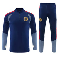 Bayern Munich 26/27 Blue/Navy/Red 3 Stripes Training Sleeve Tracksuit