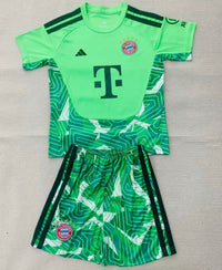 Bayern Munich 26/27 Glory Mint Green Goalkeeper Kids Jersey Set