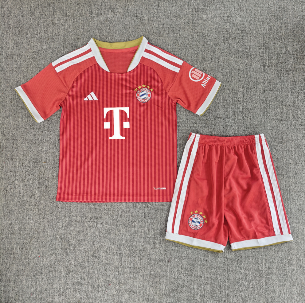 Bayern Munich 26/27 Red/White Home Kids Jersey Set