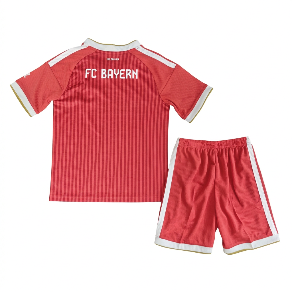 Bayern Munich 26/27 Red/White Home Kids Jersey Set