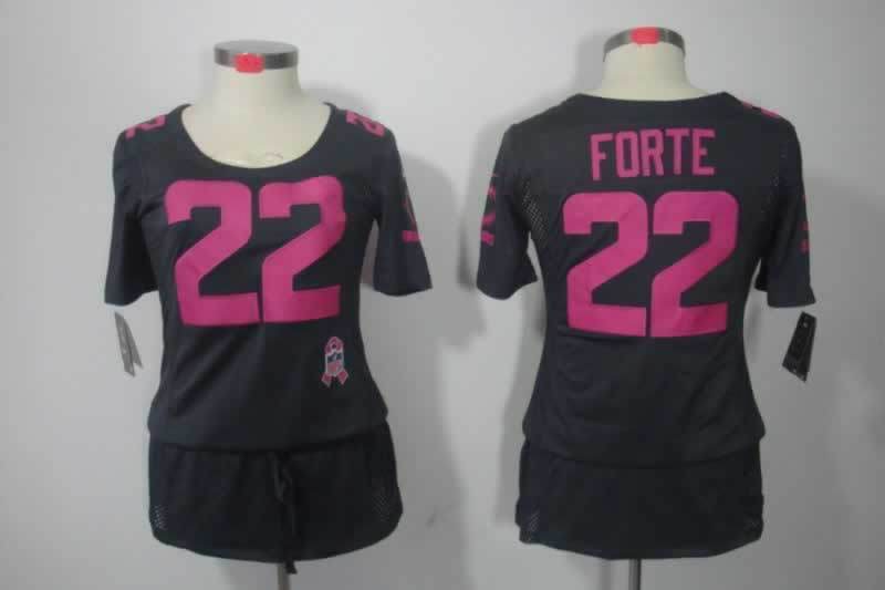 Bears 2021/22 Forty #22 Black/Pink Women NFL Jersey