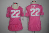 Bears 2021/22 Forty #22 Pink/White Women NFL Jersey
