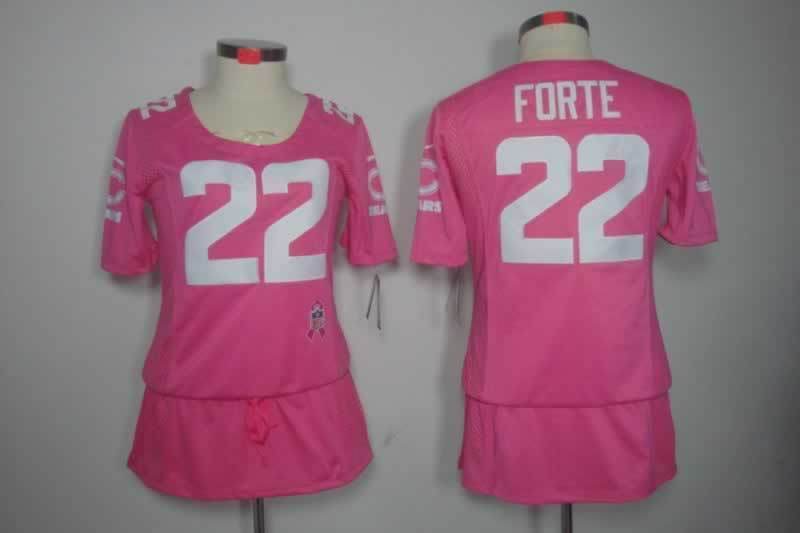 Bears 2021/22 Forty #22 Pink/White Women NFL Jersey