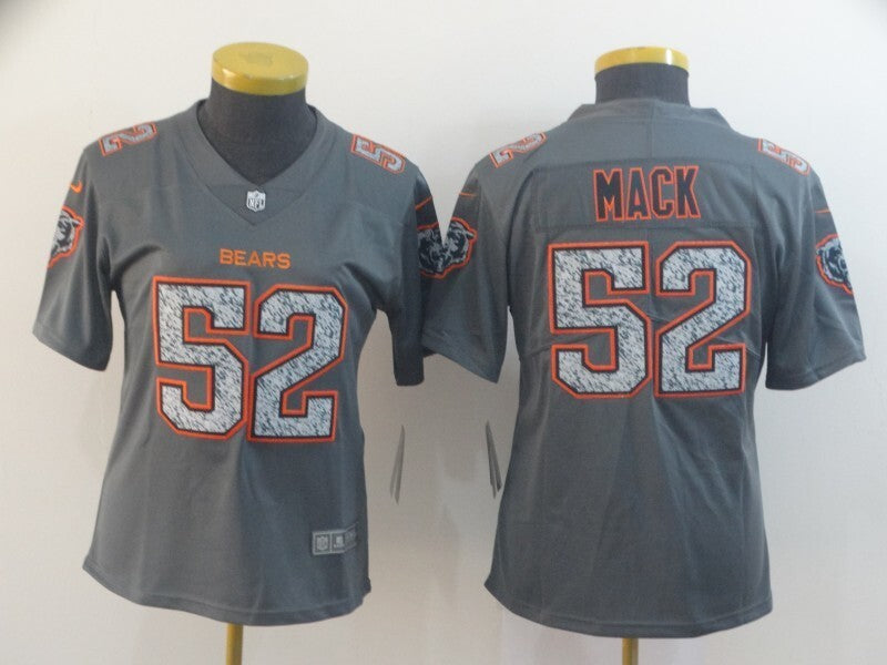 Bears 2021/22 Mack #52 Dusty Gray/Orange Women NFL Jersey