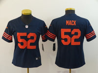 Bears 2021/22 Mack #52 Navy/Orange Women NFL Jersey