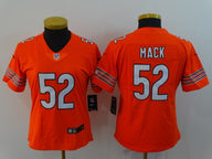 Bears 2021/22 Mack #52 Orange/White Women NFL Jersey