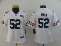 Bears 2021/22 Mack #52 White/Black/Orange Women NFL Jersey