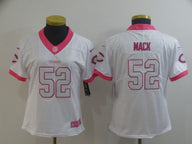 Bears 2021/22 Mack #52 White/Pink Women NFL Jersey