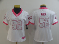 Bears 2021/22 Mack #52 White/Pink Women NFL Jersey