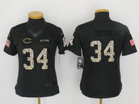 Bears 2021/22 Payton #34 Khaki/Camo Print Women NFL Jersey