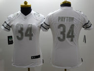Bears 2021/22 Payton #34 White/Gray Women NFL Jersey
