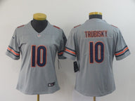 Bears 2021/22 Trubisky #10 Gray/Orange/Navy Women NFL Jersey