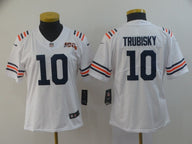 Bears 2021/22 Trubisky #10 White/Black/Orange Women NFL Jersey
