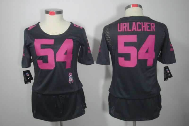 Bears 2021/22 Urlacher #54 Black/Pink Women NFL Jersey