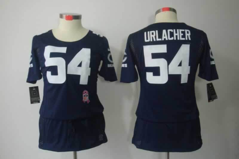 Bears 2021/22 Urlacher #54 Navy Blue/White Women NFL Jersey