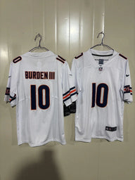 Bears 25/26 Burden III #10 White NFL Jersey