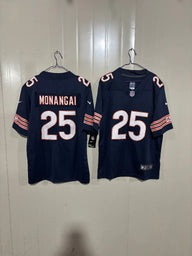 Bears 25/26 Monangai #25 Navy NFL Jersey