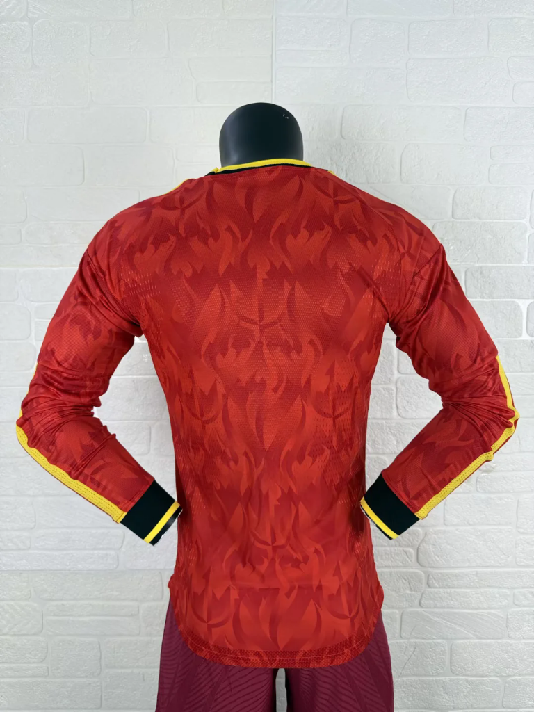 Belgium 2026 Orange/Yellow Home Long Sleeve Jersey