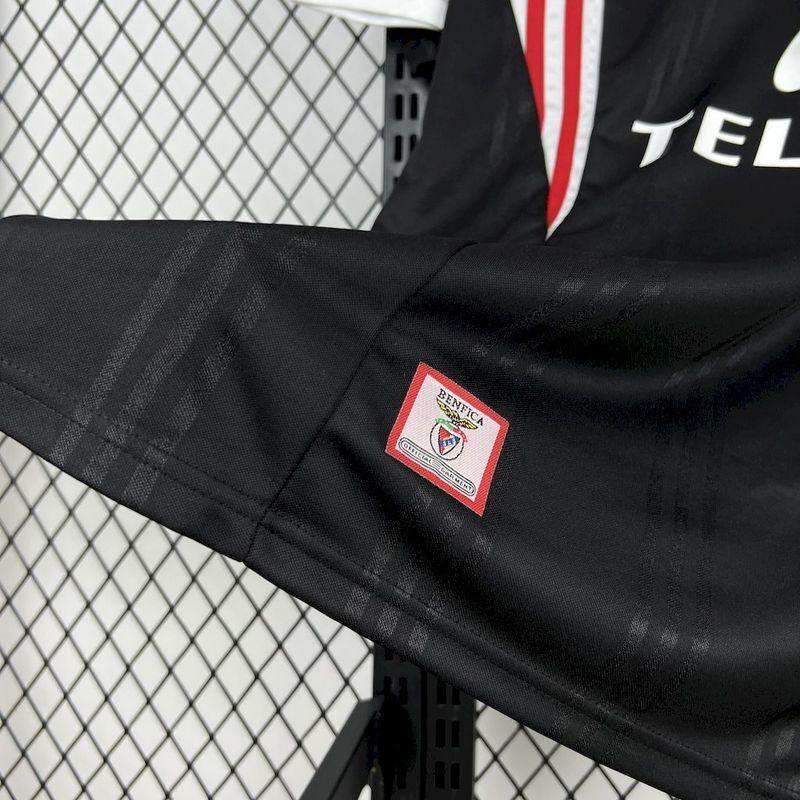 Benfica 1997/98 Vintage Retro Black/White/Red Away Jersey