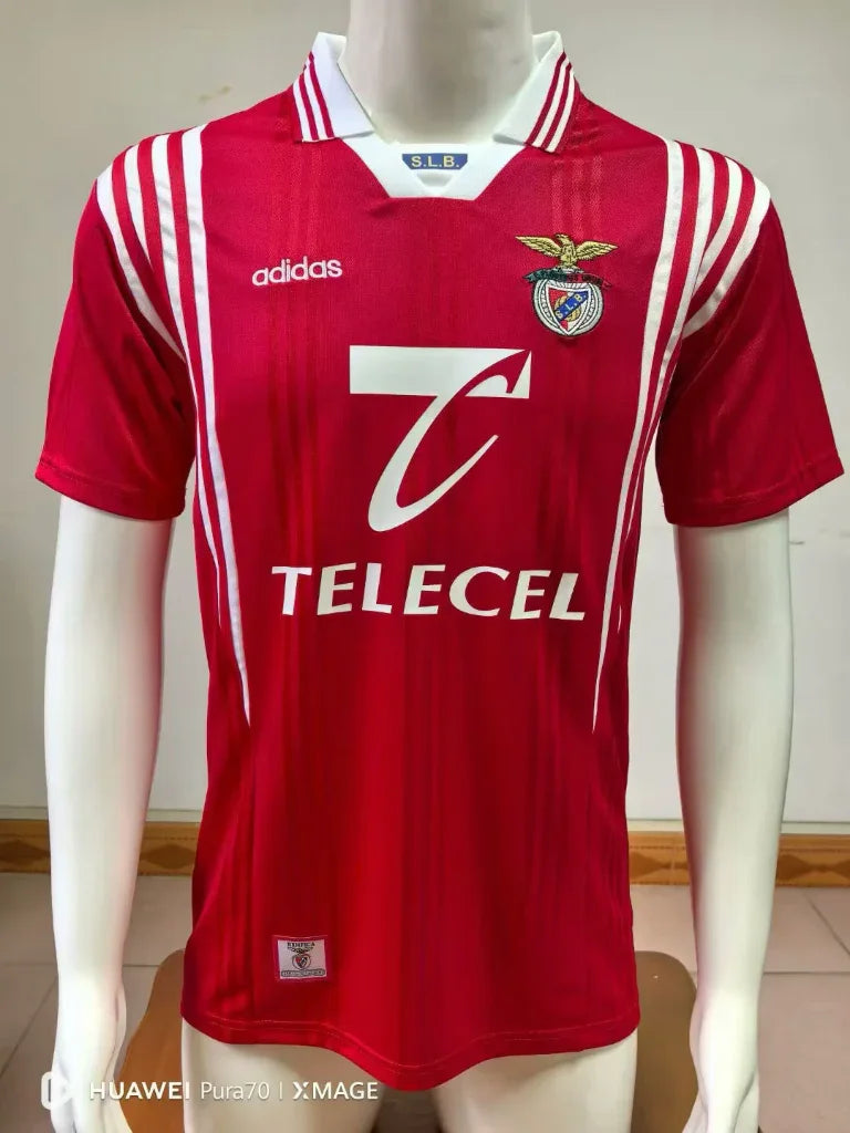 Benfica 1997/98 Vintage Retro Red Home Jersey