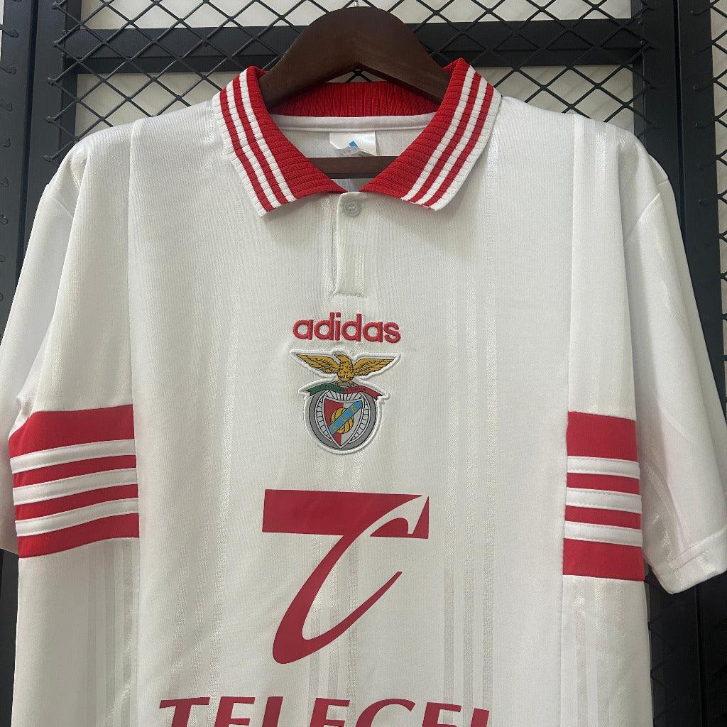 Benfica 1997/99 Vintage Retro White/Red Away Jersey